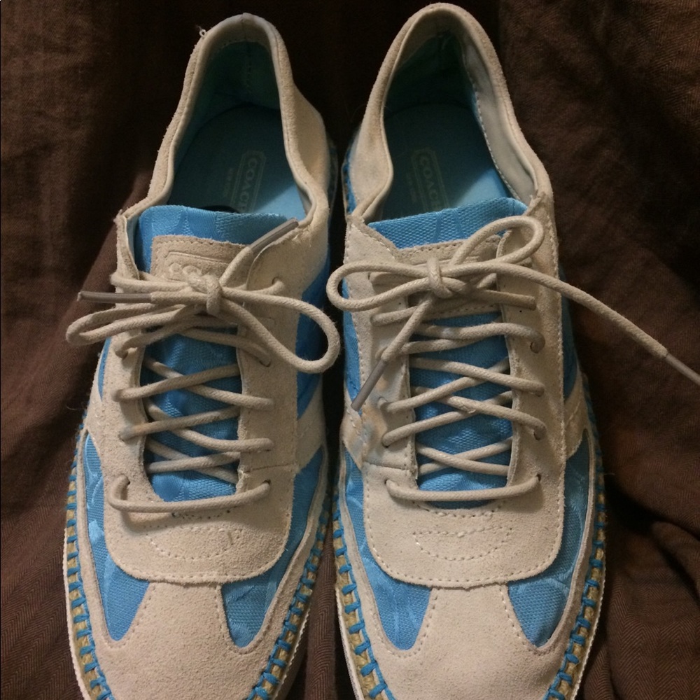 Coach Parson Bright Blue Shoes